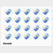 Baby Dolphin Herz-Aufkleber (Blatt)