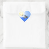 Baby Dolphin Herz-Aufkleber (Tasche)