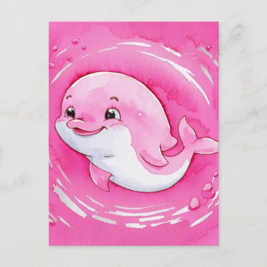 Baby Dolphin Postkarte (Vorderseite)