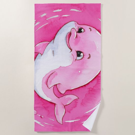 Baby Dolphin Strandtuch (Vorderseite)