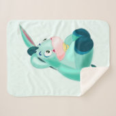 Baby Donkey - Blau - Fun Painting Sherpadecke (Vorderseite (Horizontal))