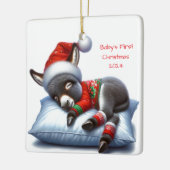 Baby Donkey Dated Christmas Ornament (Links)