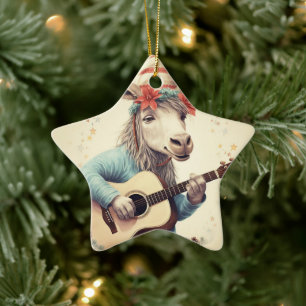 Baby Donkey Familie Ornament, Esel Liebhaber Gesch Keramik Ornament