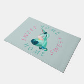 Baby Donkey Funny Doormat - Benutzerdefinierter Te Fußmatte (Schrägansicht)
