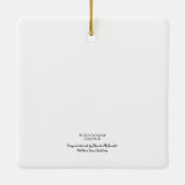 Baby Donkey Square Ornament (Rückseite)