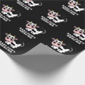 Baby Don't Herd Me Funny Cow Pun Dark BG Geschenkpapier (Ecke)