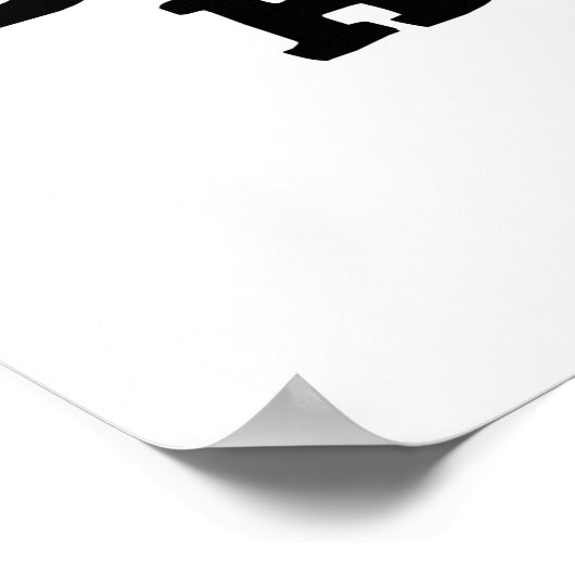 Baby Don't Herd Me Funny Cow Pun Poster (Ecke)