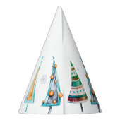 Baby Doodle Christmas Trees Partyhütchen (Rückseite)