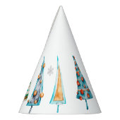 Baby Doodle Christmas Trees Partyhütchen (Links)