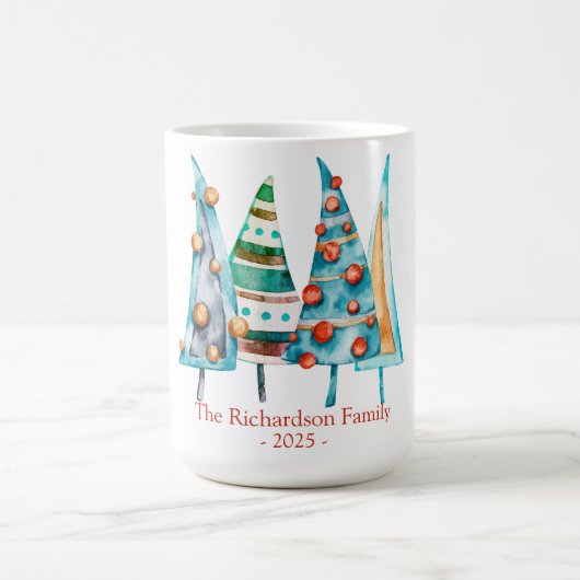 Baby Doodle Pine Christmas Tree Geschenke Kaffeetasse (Mittel)