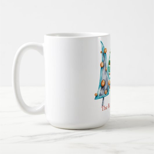 Baby Doodle Pine Christmas Tree Geschenke Kaffeetasse (Links)