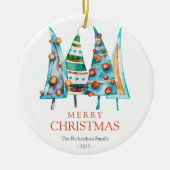 Baby Doodle Pine Christmas Tree Geschenke Keramik Ornament (Vorne)