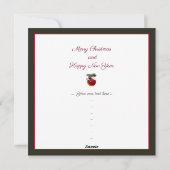 Baby Dove Feiertagskarte (Rückseite)