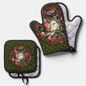 Baby Dove Ofenhandschuh & Topflappen-Set (Vorderseite/Rückseite)