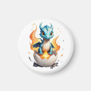 Baby-Drache schlüpft Fantasy-Magnet Magnet