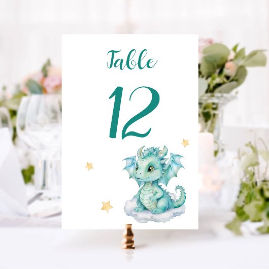 Baby-Drache Tischnummer