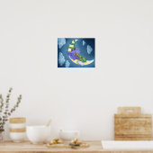 Baby-Drache träumend Poster (Küche)