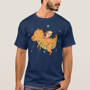 Baby-Drache träumt Fabelwesen Märchen  T-Shirt