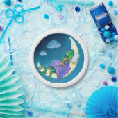 Baby-Drache träumt Pappteller (Party)