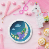 Baby-Drache träumt Pappteller (Party)