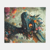 Baby-Drachen-Fantasie Fleecedecke (Vorderseite (Horizontal))