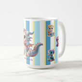 Baby dragon ストライプ kaffeetasse (VorderseiteRechts)