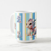 Baby dragon ストライプ kaffeetasse (Vorderseite Links)