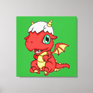 Baby Dragon 24 x 24 Leinwanddruck