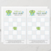 Baby Dragon Bingo Blatt mit 2 Spielkarten (Vorne/Hinten)