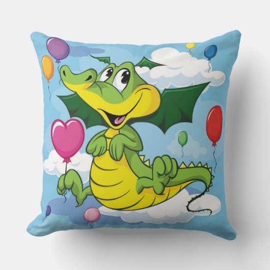 Baby Dragon Decorative Pillow Kissen (Vorderseite)