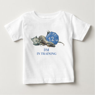 Baby Dragon DM in Training Dice Role Playing T-shirt