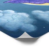 Baby Dragon Dreaming Poster (Ecke)