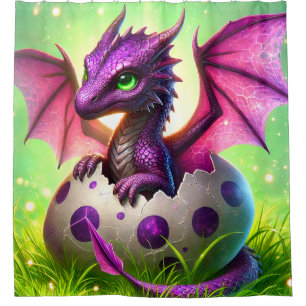 Baby Dragon Duschvorhang