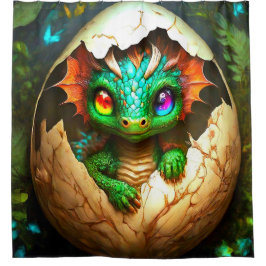 Baby Dragon Duschvorhang