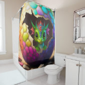 Baby Dragon Duschvorhang (Beispiel)