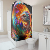 Baby Dragon Duschvorhang (Beispiel)