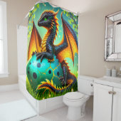 Baby Dragon Duschvorhang (Beispiel)