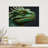 Baby Dragon Fantasy Art Poster (Küche)