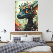 Baby Dragon Fantasy Leinwanddruck (Insitu (Schlafzimmer))
