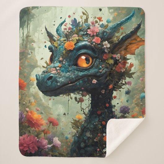 Baby Dragon Fantasy Sherpadecke (Vorderseite)