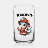 Baby Dragon Feuerwehrmann bereit retten! Dosenglas (Rückseite)