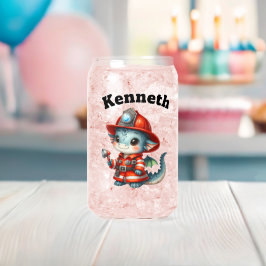 Baby Dragon Feuerwehrmann bereit retten! Dosenglas