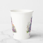 Baby Dragon Gender Reveal Party Pappbecher (Rechts)