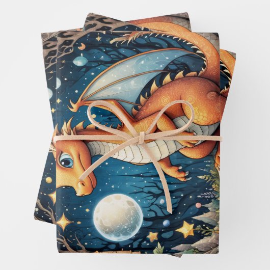 Baby Dragon Geschenkpapier Set (Beispiel)