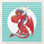 Baby Dragon Glasuntersetzer (Vorderseite)