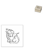 Baby Dragon Gummistempel (Stempel)