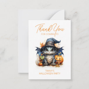 Baby Dragon Halloween-Party Fevor Mitteilungskarte