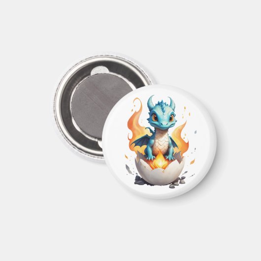 Baby Dragon hatasy Magnet (Vorderseite/Rückseite)