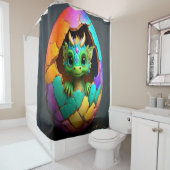 Baby Dragon Hatching Duschvorhang (Beispiel)