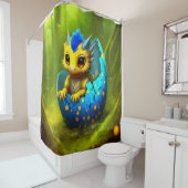 Baby Dragon Hatching Duschvorhang (Beispiel)